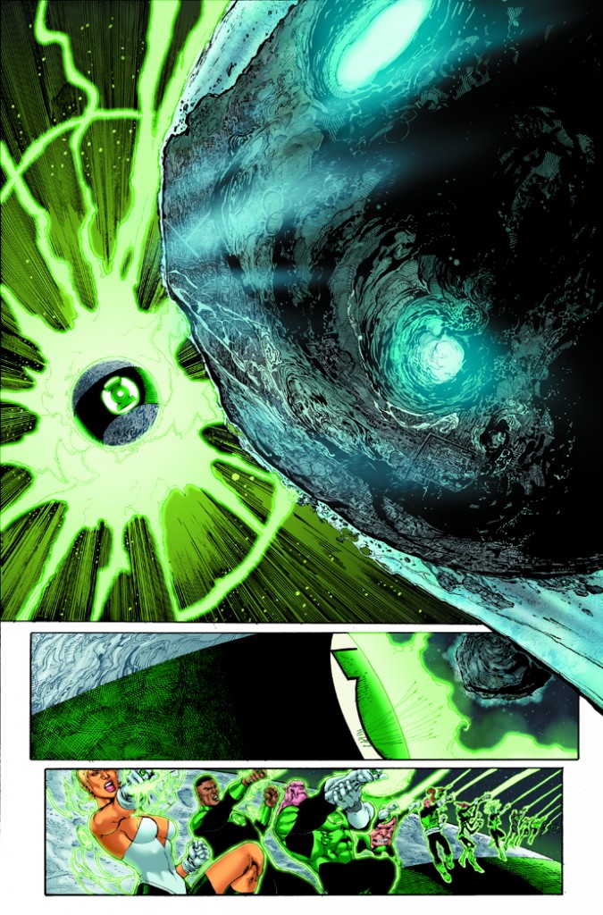 Colored interior art from GREEN LANTERN CORPS: EDGE OF OBLIVION Issue #1 