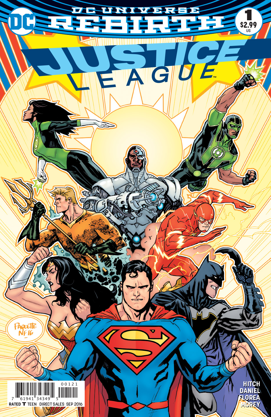 JUSTICE LEAGUE Cv1 variant by Yanick Paquette and Nathan Fairbairn