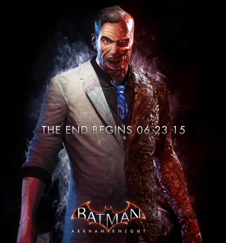 WB Releases 'Batman: Arkham Knight' Two-Face Teaser Poster ...
