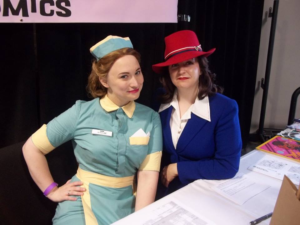 Angie and Agent Carter, our lovely hosts for the competition. 